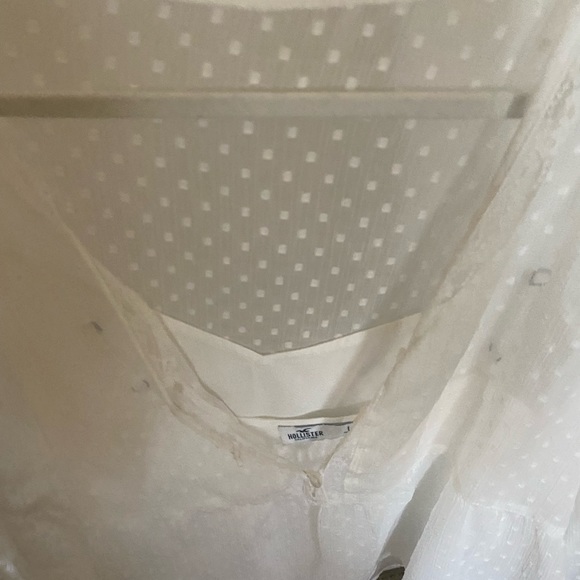 White mesh with cami attached summer top - Picture 4 of 6